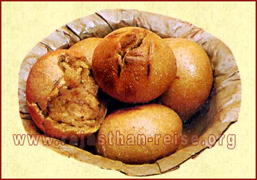 Baked 'Baati' Immersed in butter