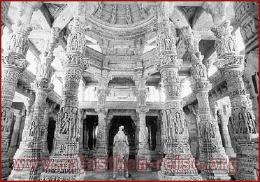 Carved Pillars in Ranakpur, Rajasthan