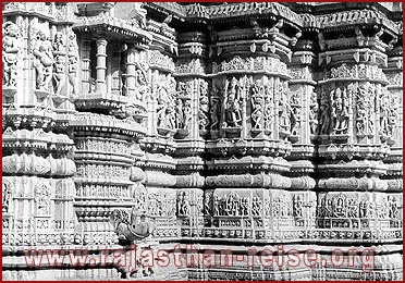 Exquisite Outer Wall in Ranakpur, Rajasthan