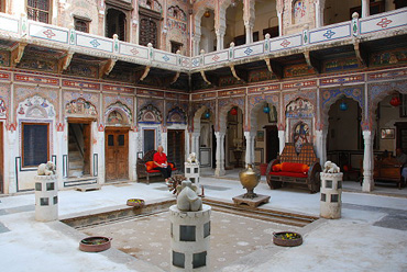 Hotel-Mandawa-Haveli-Innenhof