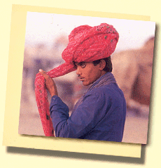 Tuban binden auf Rajasthani Art !