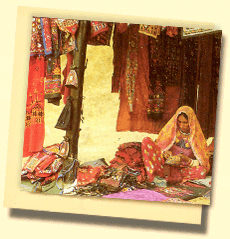 Textilien Verkauf in Rajasthan !