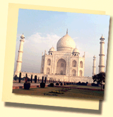 Taj Mahal, am besten zu genissen am Sonnenaufgang !